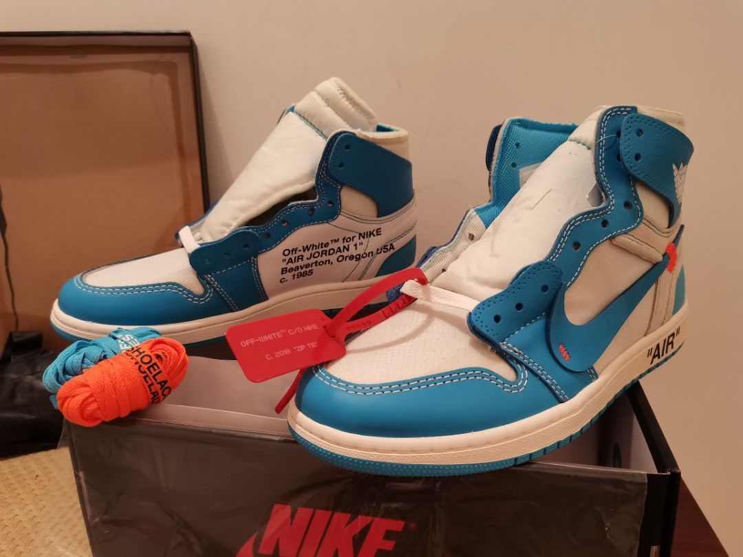 jordan 1 off white university blue