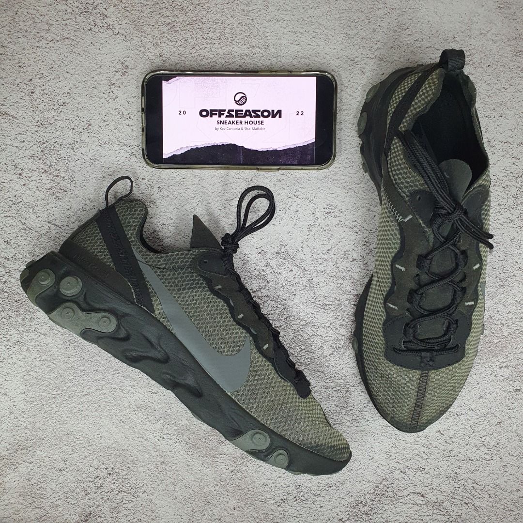Nike React Element 55 men's 10 US 🔥 P1,900 only! 👌 (Category: Sneakers) located in San Pedro. Submitted by offszn.now (Listing ID 1325617228, Image 1). Description: 🔥 P1,900 only! 👌 Nike React Element 55 -men's size 10 US (28 cm) ‼ STEAL ‼ 💯Guaranteed Legit / Original / Authentic *already professionally cleaned by The Next Pair PH Manila PM if interested for complete photos. Loc: San Pedro, Laguna 🚚 Can ship nationwide.
