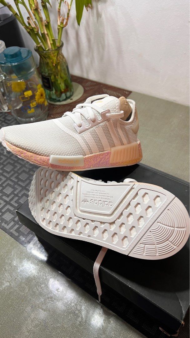 NMD R1 (Category: Sneakers) located in Quezon City. Submitted by chuchirarup (Listing ID 1325515681, Image 3). Description: Newly bought in SG RFS: wrong size Size is in the last slide Details: Lace closure Textile upper Textile lining BOOST midsole.