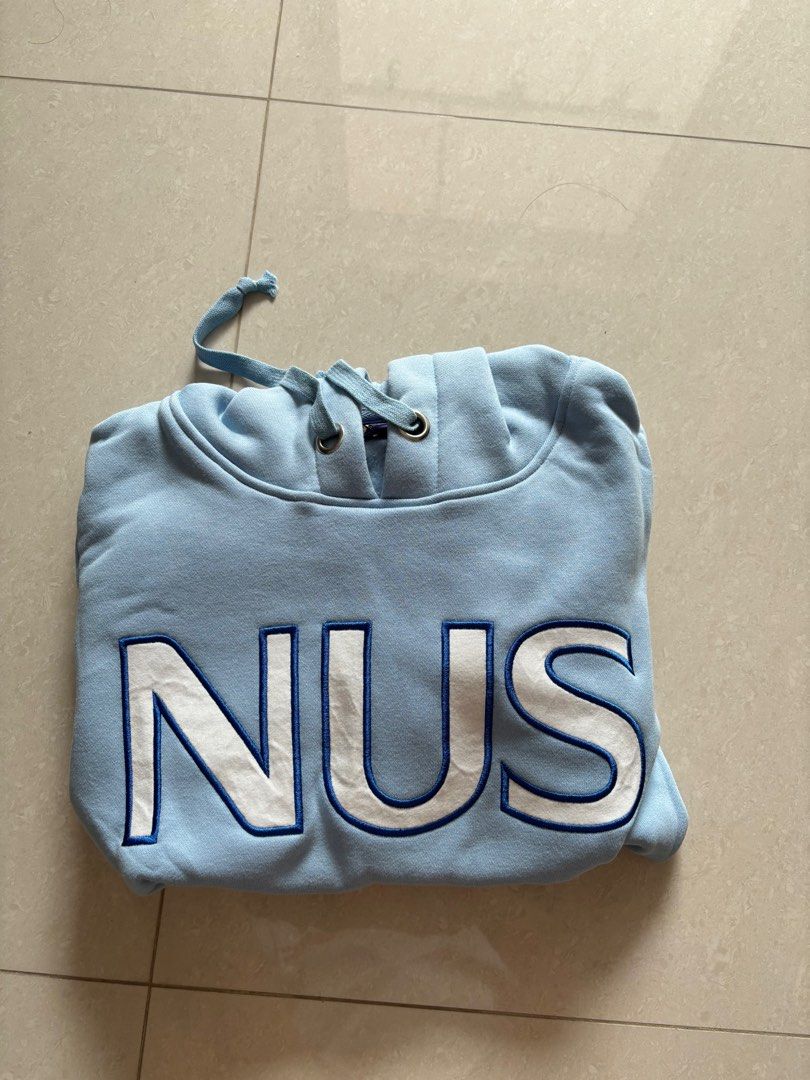 NUS baby blue hoodie Men s Fashion Coats Jackets and Outerwear on Carousell