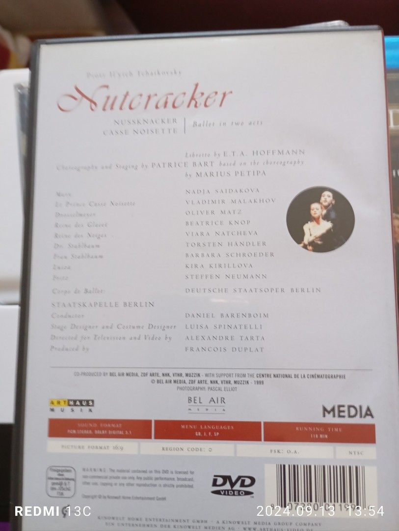 Nutcracker DVD （分類：音樂與媒體 - CD 及 DVD）位於 Hong Kong。 由 rlcch 提交（商品編號 1325456530，圖片 2）。簡介： 。