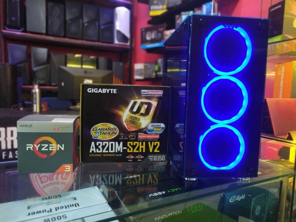 PC Rakitan Ryzen 3200G Vega A320M RAM 8GB SSD 120GB