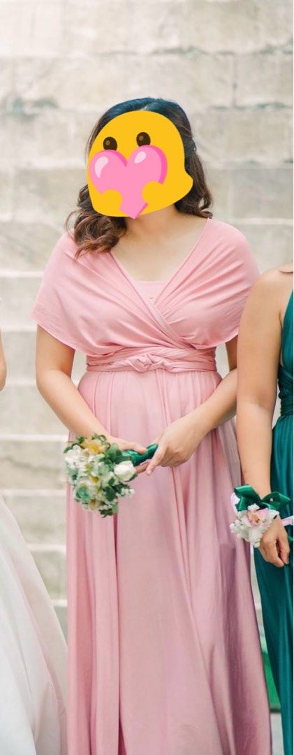 Pink infinity dress Women s Fashion Dresses Sets Dresses on Carousell