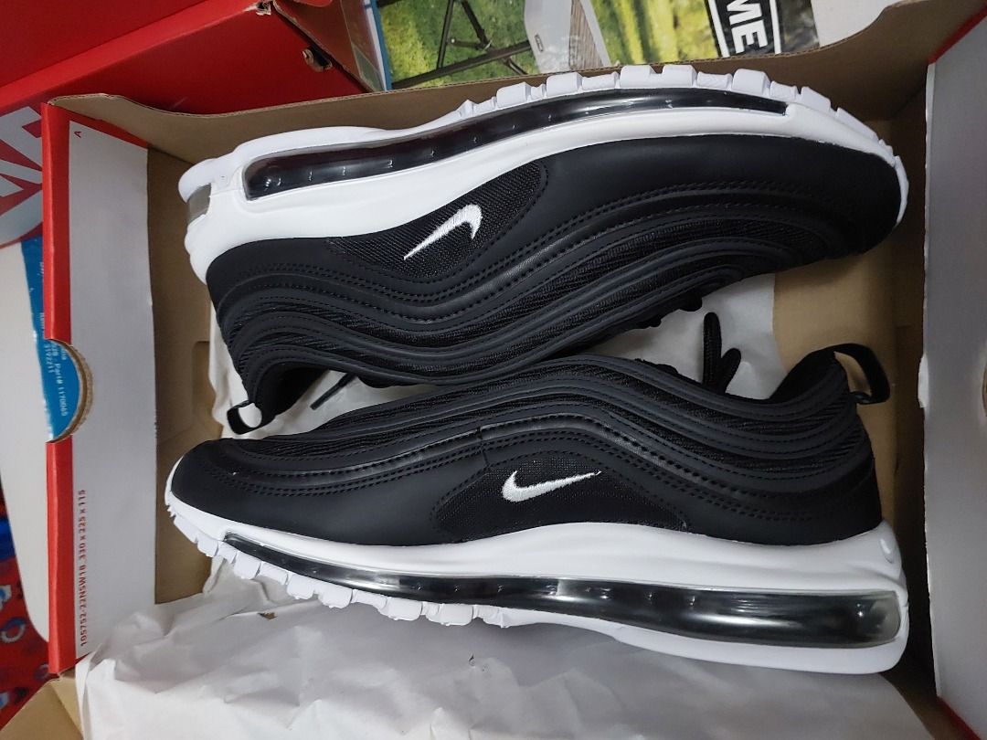 Air max 97 black and white sale top