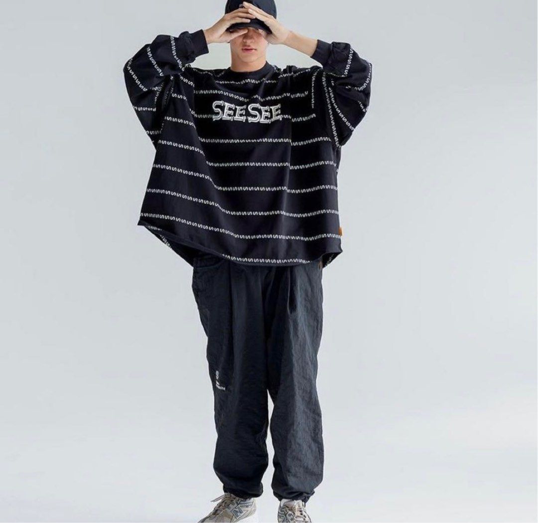 SEE SEE × S.F.C SUPER BIG LS BORDER TEE - トップス
