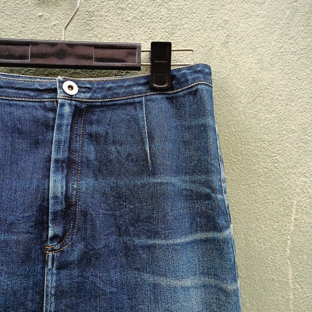 Jean skirt meme top