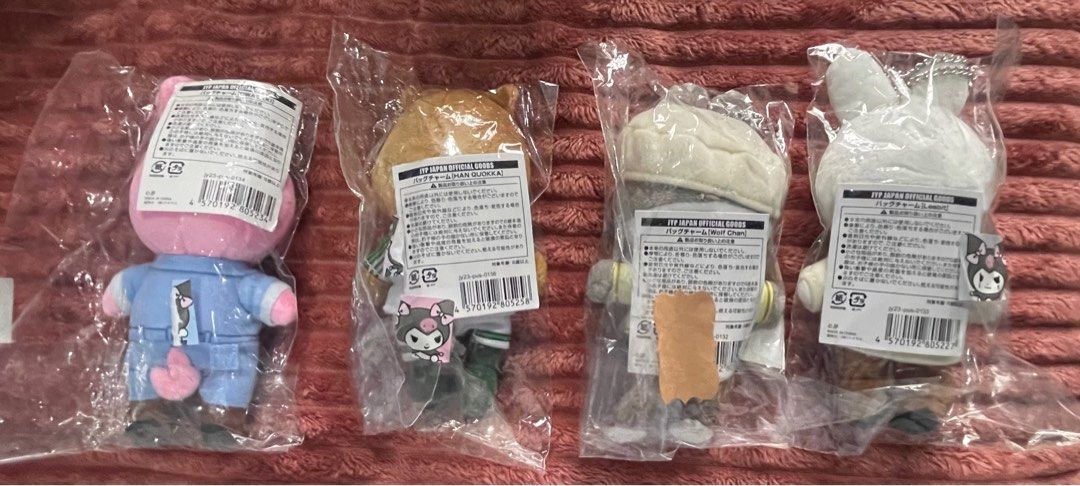 SKZOO Japan official merch (Category: Designer & Blind Box Toys) located in Manila. Submitted by nix65425 (Listing ID 1325499234, Image 2). Description: Price is 4,000 each. I only have one of each. Opened but returned to original packaging unused. .