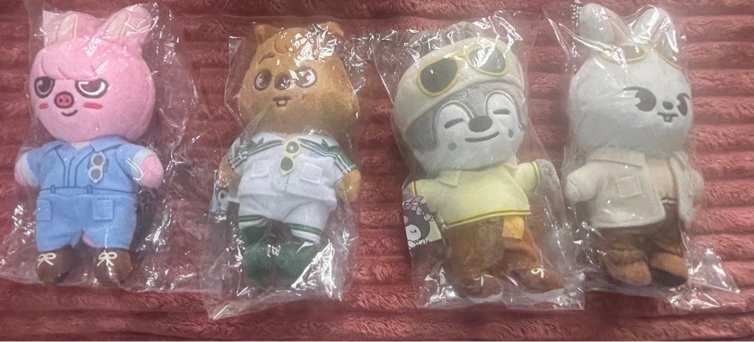 SKZOO Japan official merch (Category: Designer & Blind Box Toys) located in Manila. Submitted by nix65425 (Listing ID 1325499234, Image 1). Description: Price is 4,000 each. I only have one of each. Opened but returned to original packaging unused. .
