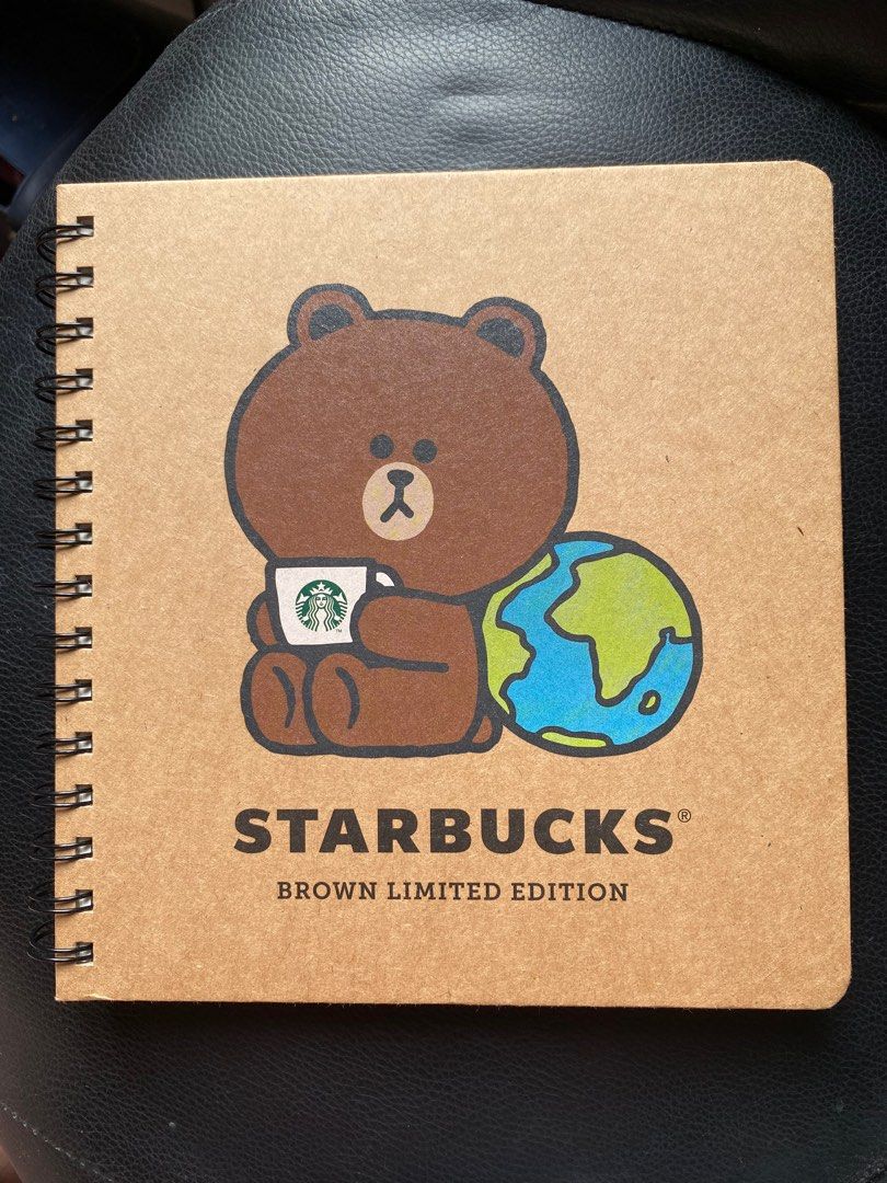 Starbucks 2022 x Line Friends Brown Earth Day Notebook Limited Edition