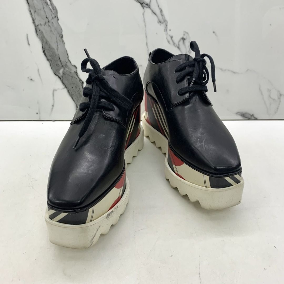 STELLA MCCARTNEY SHOES SNEAKERS WEDGES BLACK WEDGE SNEAKERS 35.5 247046364 EL