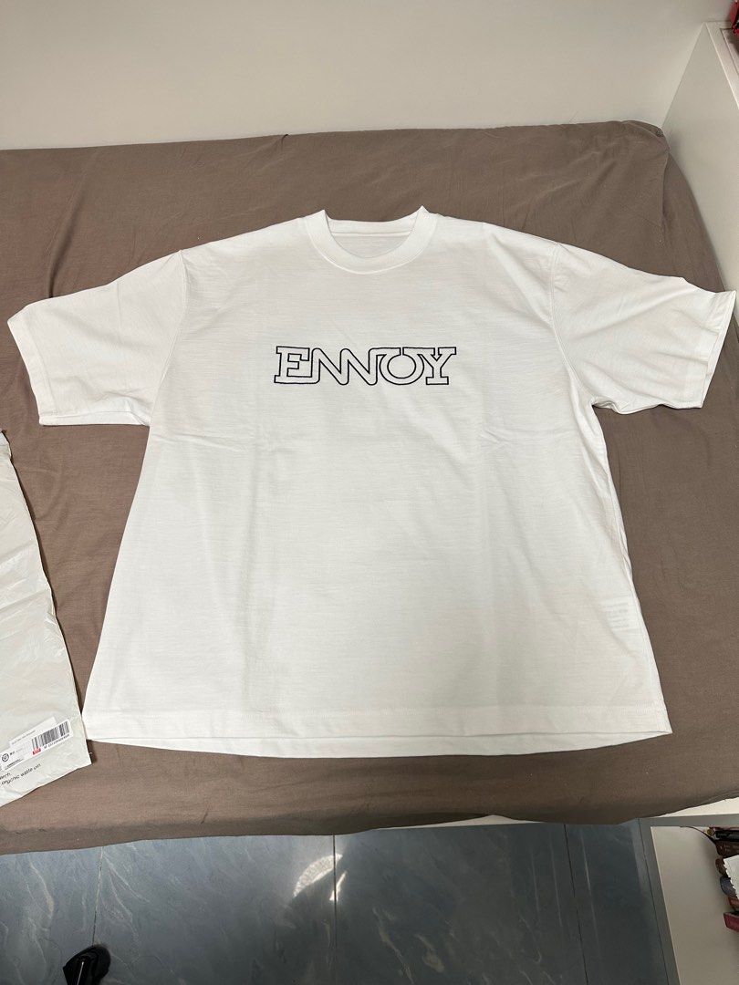 The Ennoy Professional Electric Logo 刺繡字EMB T-shirt White