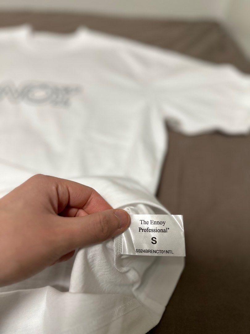 The Ennoy Professional Electric Logo 刺繡字EMB T-shirt White