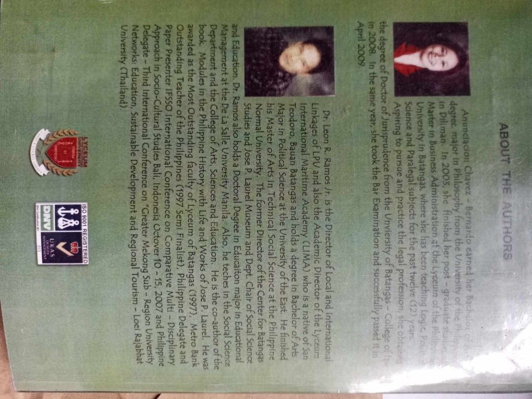 THE STATE AND THE CONSTITUTION BOOK LPU (Category: Textbooks) located in Manila. Submitted by llashops (Listing ID 1325533222, Image 2). Description: — price still negotiable !! — good condition, with plastic cover — name tag can be removed :) chat for more info !.