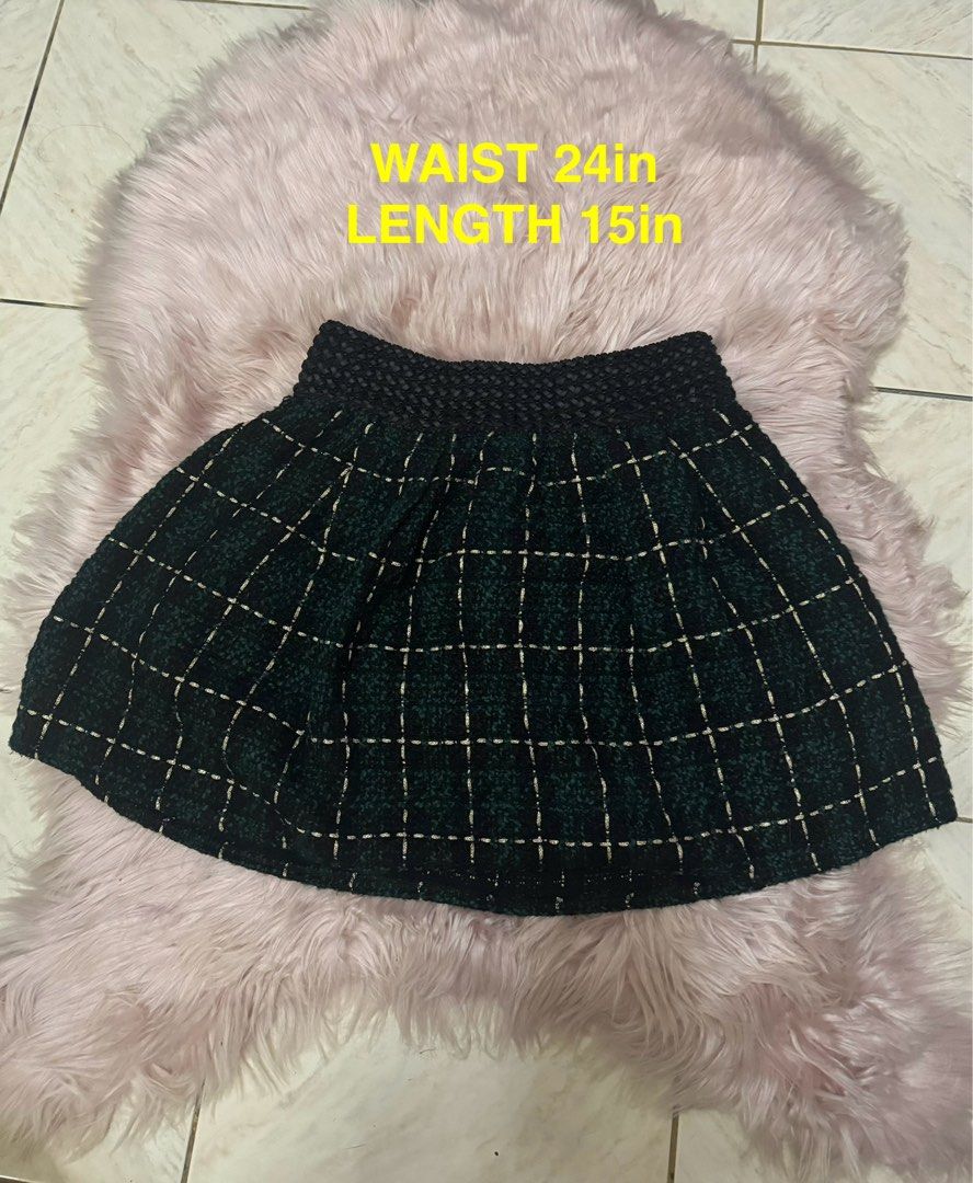 Tweed Skirt with Shorts lining (Category: Shorts) located in Taguig. Submitted by jayveeehl (Listing ID 1325553096, Image 1). Description: RFS Decluttering my closet. Size / measurement and actual condition details, pls see photos posted. Tweeds priced at P150 each shall be discounted for a minimum of 3pcs at P400 (3pcs). 1pc P150. location Taguig City. Sf buyer’s expense..