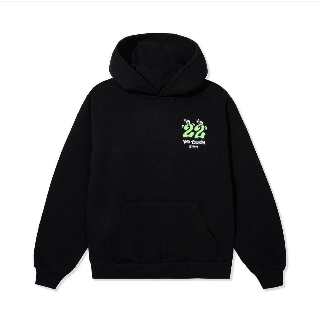 Verdy x Yuki Tsunoda Limited Edition Black Hoodie, Men's