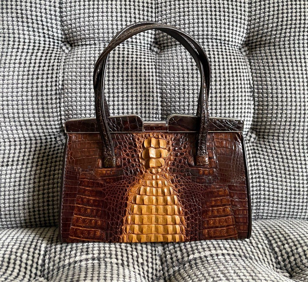 Vintage crocodile purse on sale