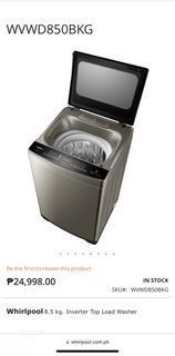 Whirlpool Inverter Automatic Washing Machine 8.5kg