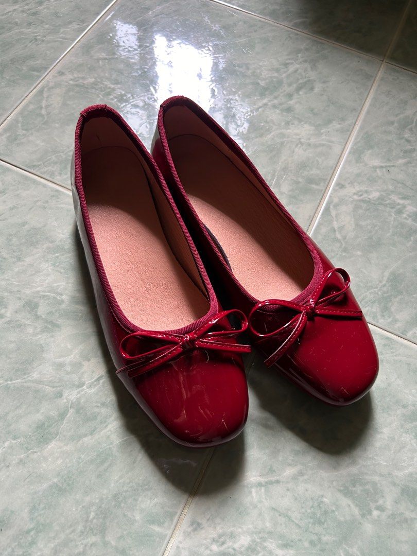 Wine red flats on sale
