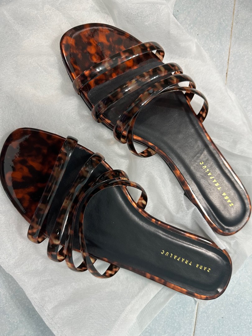 Zara tortoise shell sandals hot sale