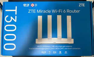 ZTE T3000 Miracle Wi-Fi 6 router 伺服器, 電腦＆科技, 電腦周邊及配件, Wifi及上網相關產品 ...