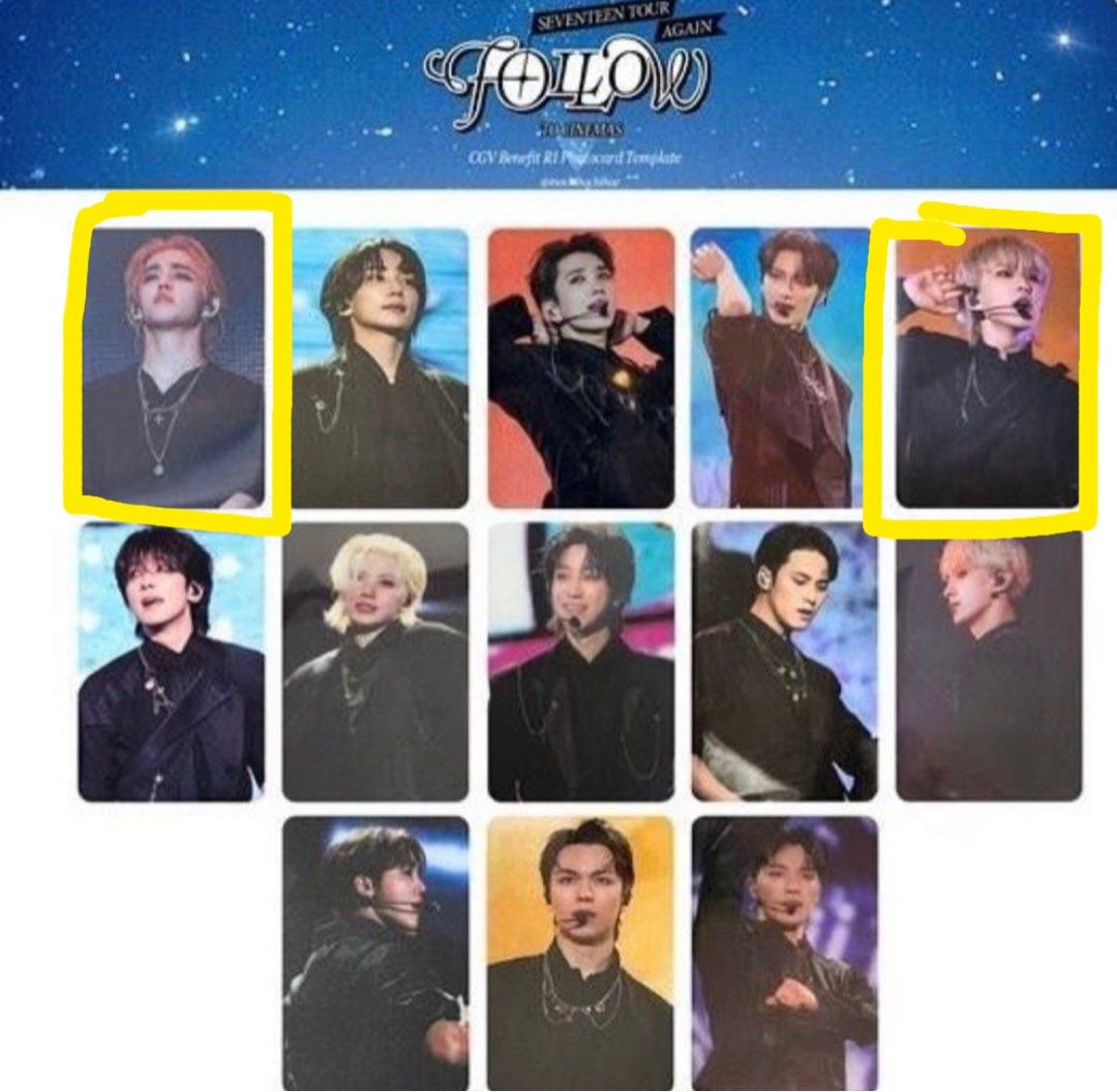 FOLLOW AGAIN ジョンハン トレカ FC更新 SEVENTEEN FOLLOW AGAIN