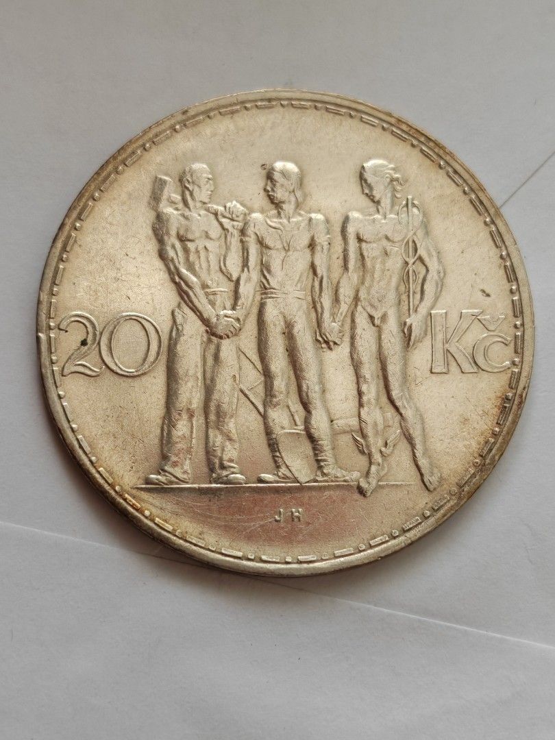 1934年捷克斯洛伐克銀幣, 興趣及遊戲, 收藏品及紀念品, 錢幣- Carousell