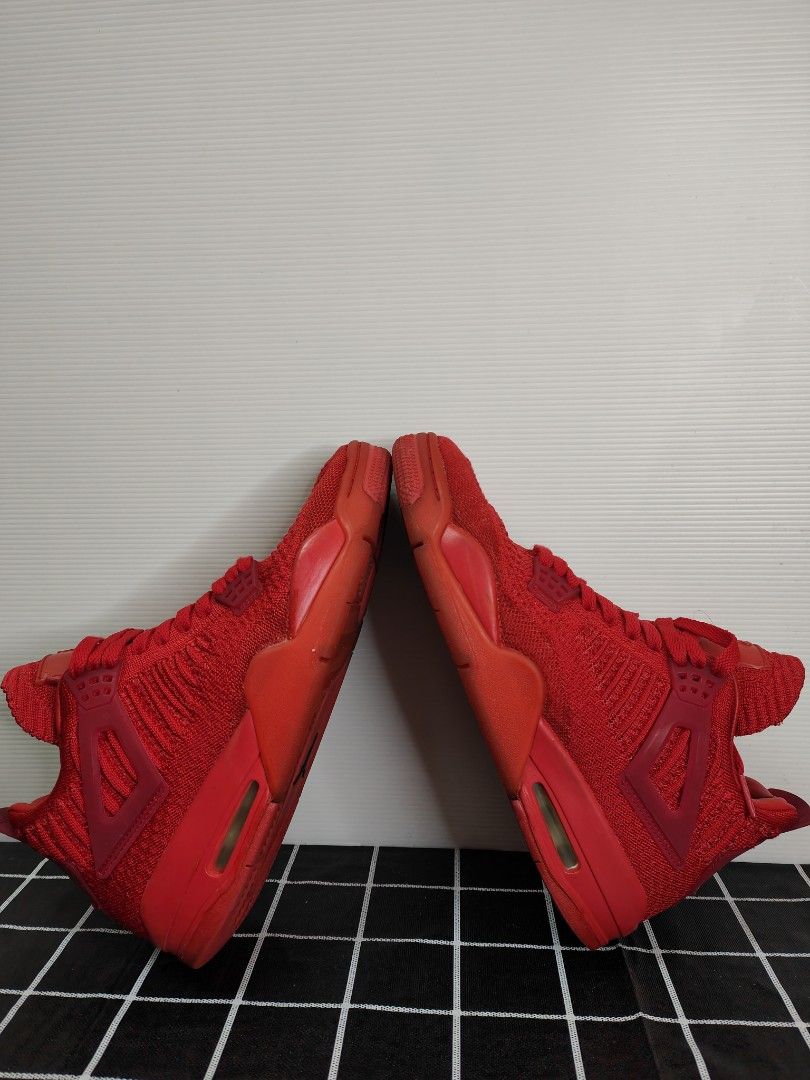 AIR JORDAN 4 FLYKNIT RED Men s Fashion Footwear Sneakers on Carousell