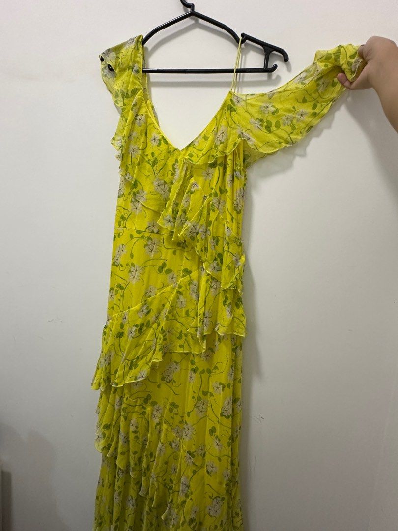 Alice Olivia olympia ruffle dress