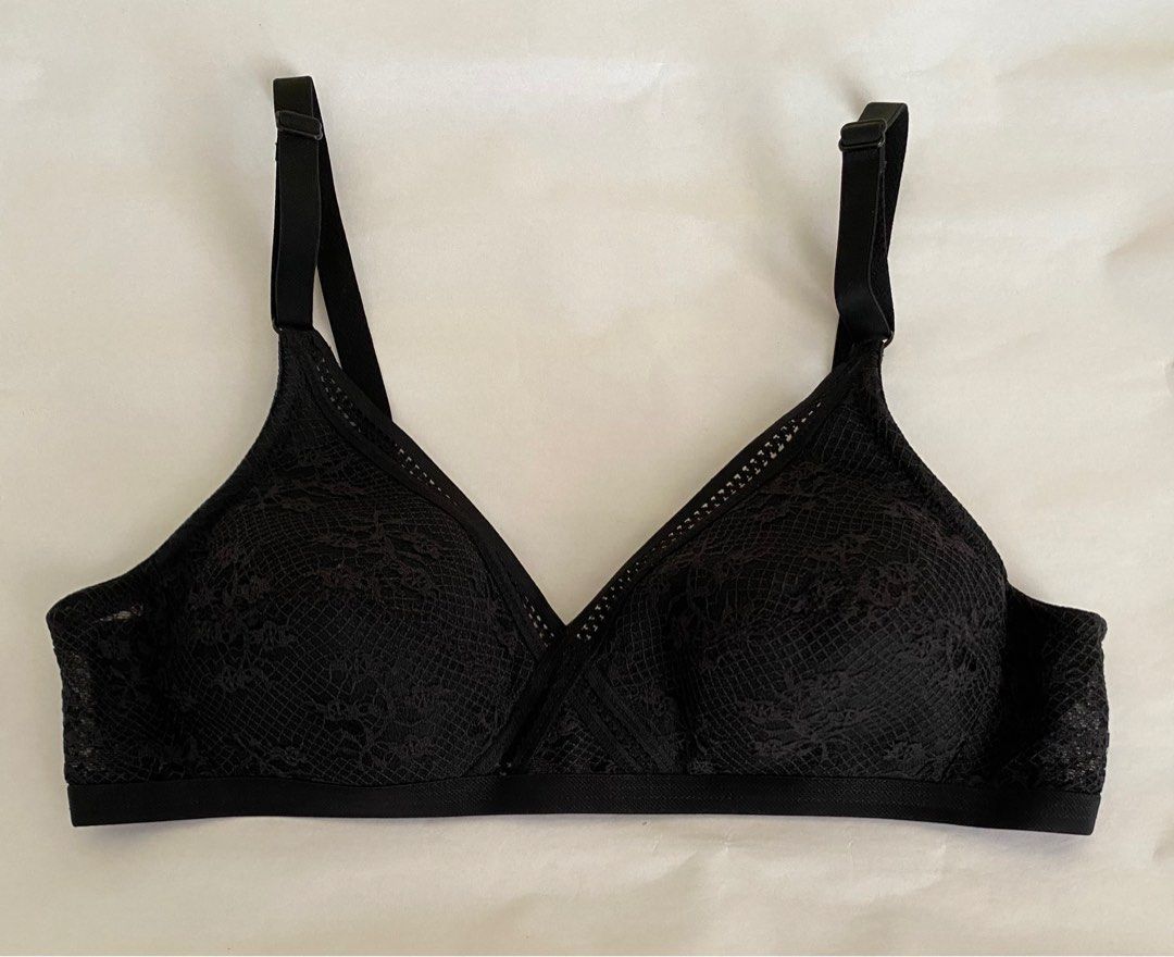 AVON 34A LAUREN NON-WIRE BRA BLACK, Women's Fashion, Undergarments ...
