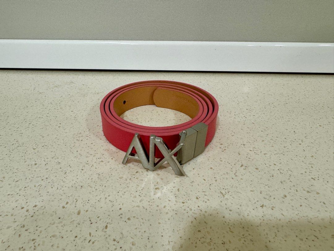 Armani exchange red belt shop