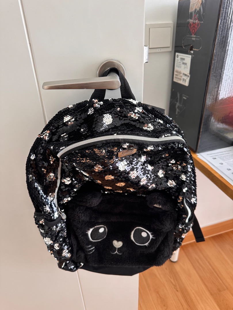 Black girly backpack cheap