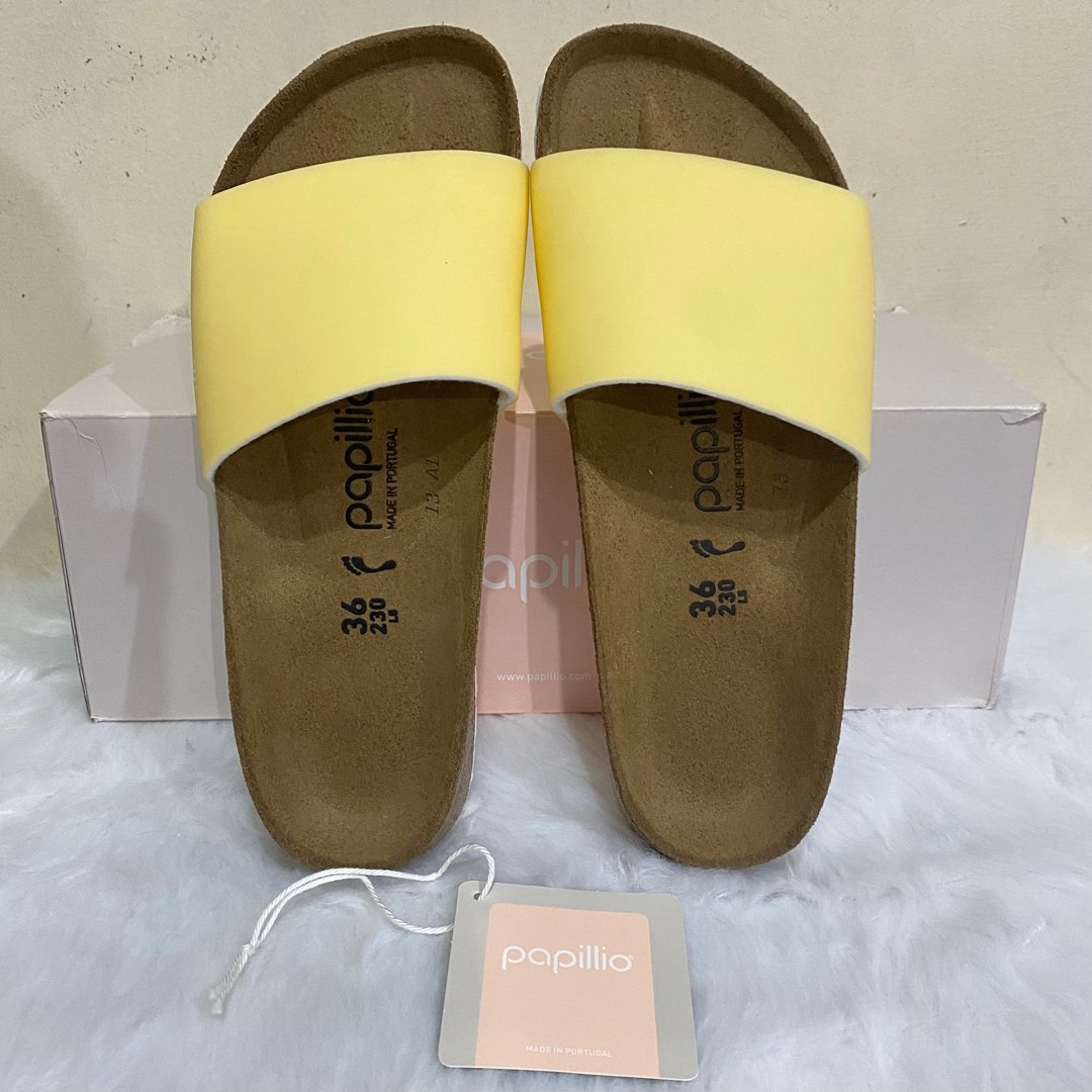 Birkenstock Papillio Cora Pastel Yellow Women s Fashion Footwear Slippers and slides on Carousell