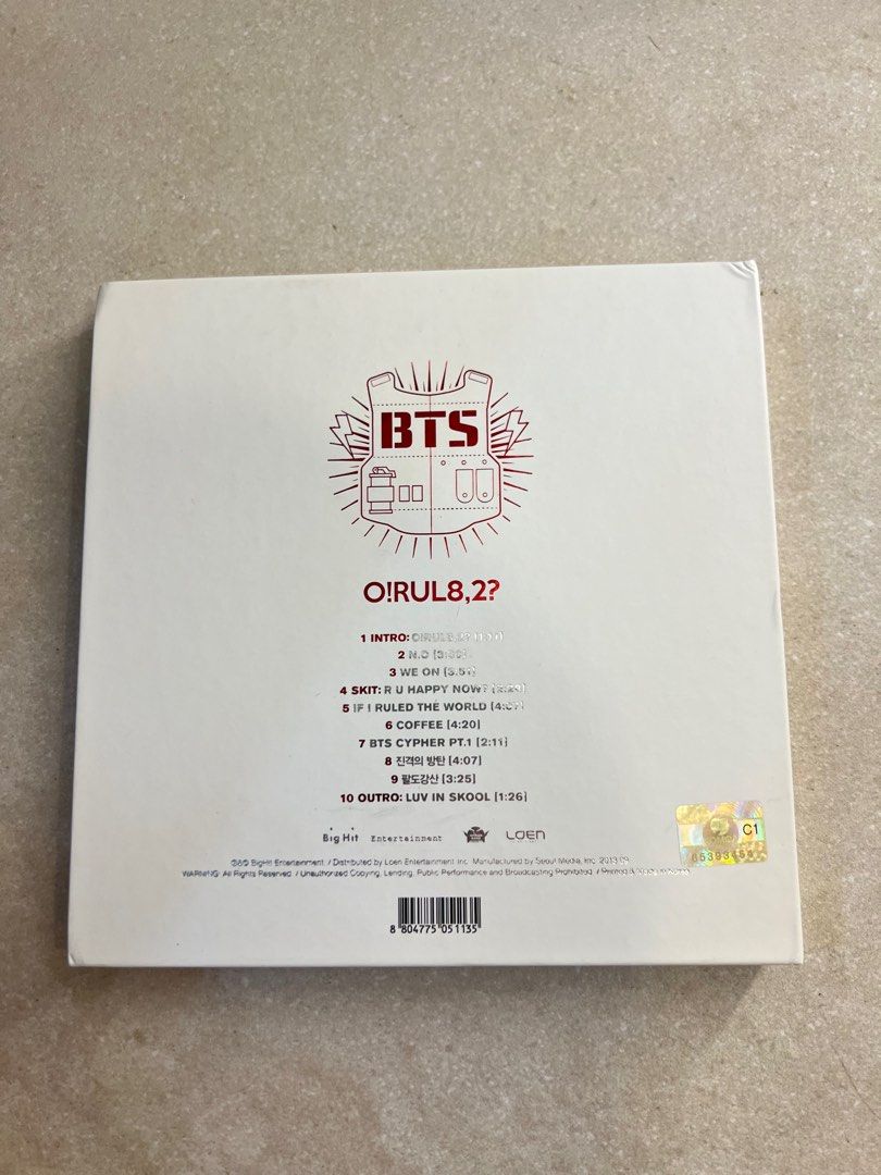 BTS O!RUL8,2! Album RM Namjoon PC, Toys & Collectibles, Fan