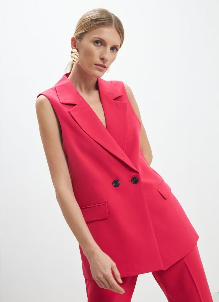 Pink double breasted waistcoat store