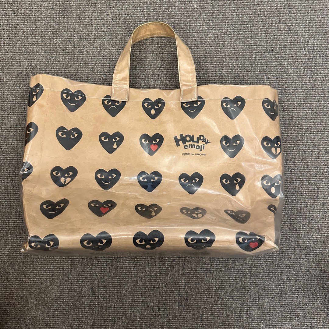 Comme des garcons holiday emoji tote bag outlet