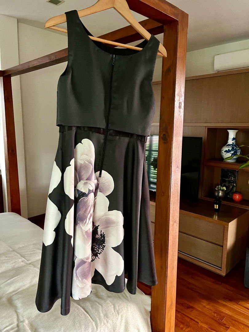 Coast black floral dress outlet