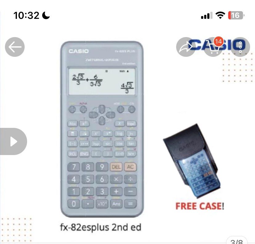 FOR SALE: CASIO CALCULATOR (BLUE) without the case (Category: Office & Business Technology) located in Manila. Submitted by marcdesdash (Listing ID 1325771891, Image 2). Description: .