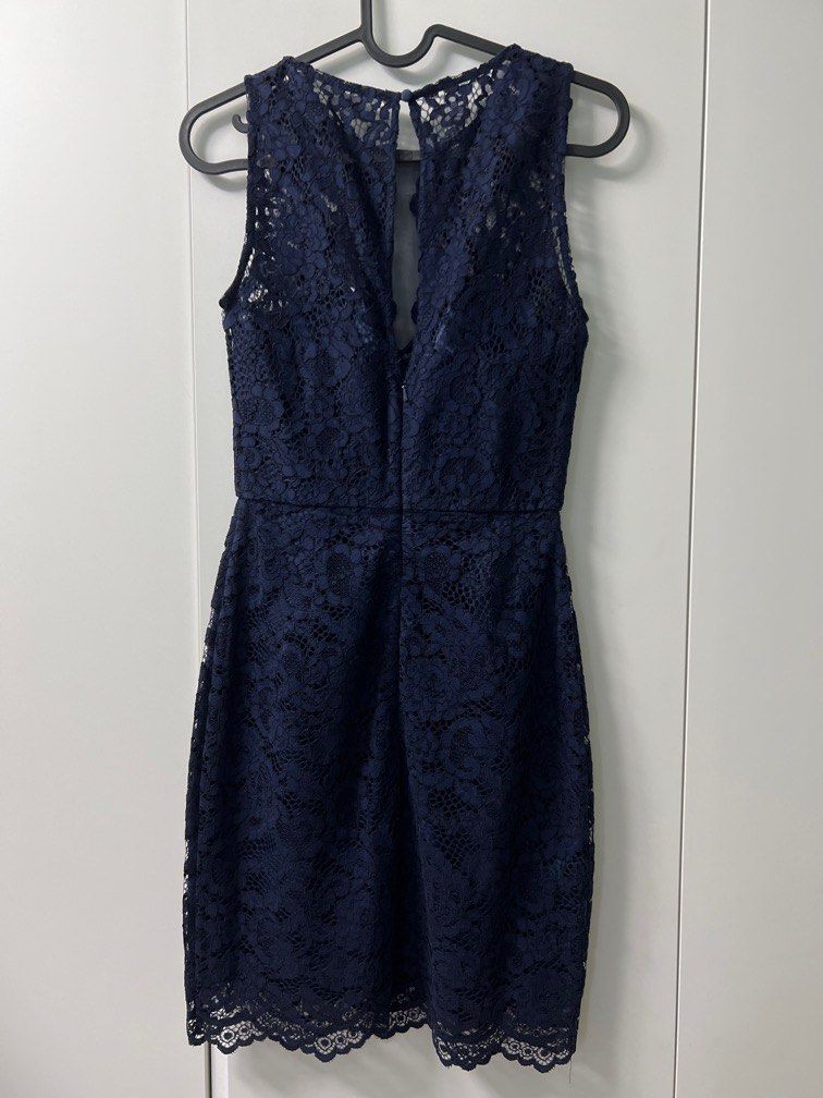 Forever new blue lace dress top