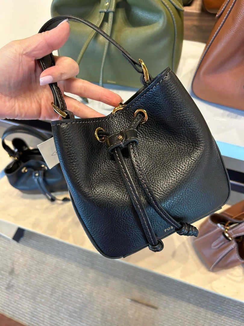 Fossil Tessa Small Bucket Crossbody Women s Fashion Bags Wallets Cross body Bags on Carousell