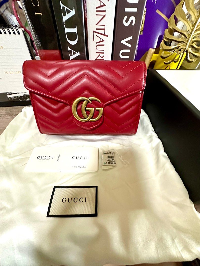 Gucci marmont woc red deals