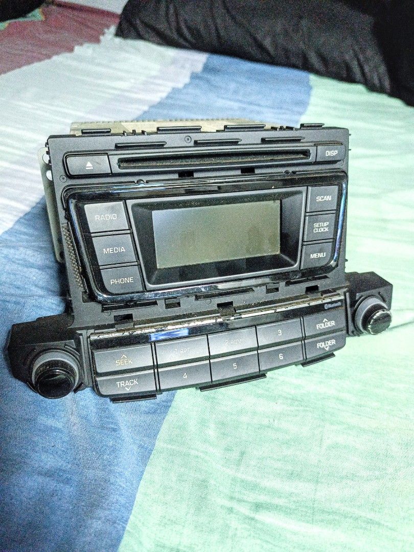 Hyundai Tucson 2017 Stock Head Unit (Category: Audio, Video, Alarm and other Electronic Accessories) located in Manila. Submitted by vendorhappy (Listing ID 1325754802, Image 2). Description: Stock Head unit with harness for Hyundai Tucson 2017 100% working. No physical defects. Fixed price Pick up delivery only Head Unit Stock Hyundai Tucson 2017.