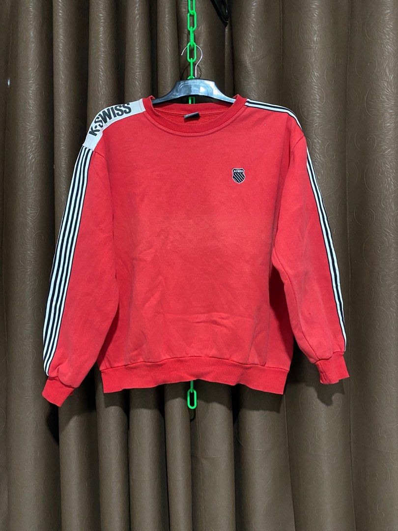 K Swiss Crewneck Fesyen Pria Pakaian Atasan di Carousell