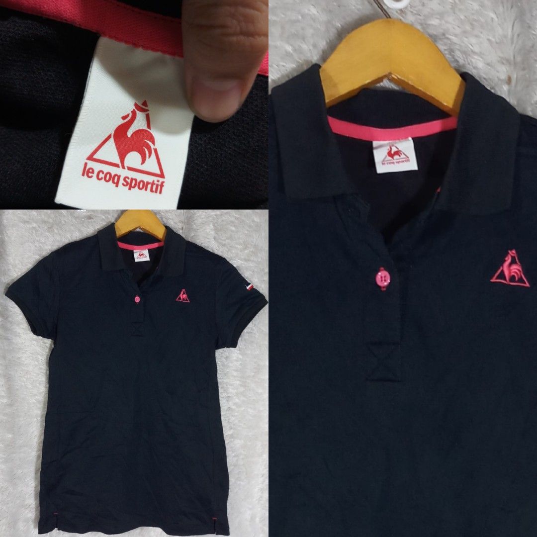 L] Authentic LE COQ gold short sleeve top sportwer tennis, Olah