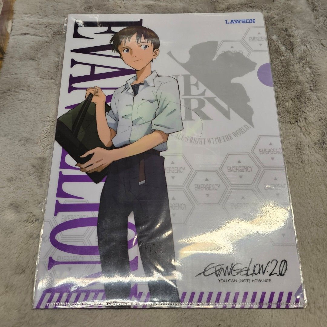 LAWSON Evangelion 2.0 A4 Clearfile Folder Sealed (Category: Stationery & School Supplies) located in Valenzuela. Submitted by tquest (Listing ID 1325654016, Image 3). Description: LAWSON Evangelion 2.0 A4 Clearfile Folder Sealed Price: Set of 5 pcs (1 dssign ea) = 400 Kaworu / Shinji 70 ea ** Take both for 120 php Rei - 90 **Last Copy Available Asuka - 90 ** 3 Copies Makinami - 90 **Last Copy available Take 1 set (3pcs 1 chara ea) = 240 php Condi