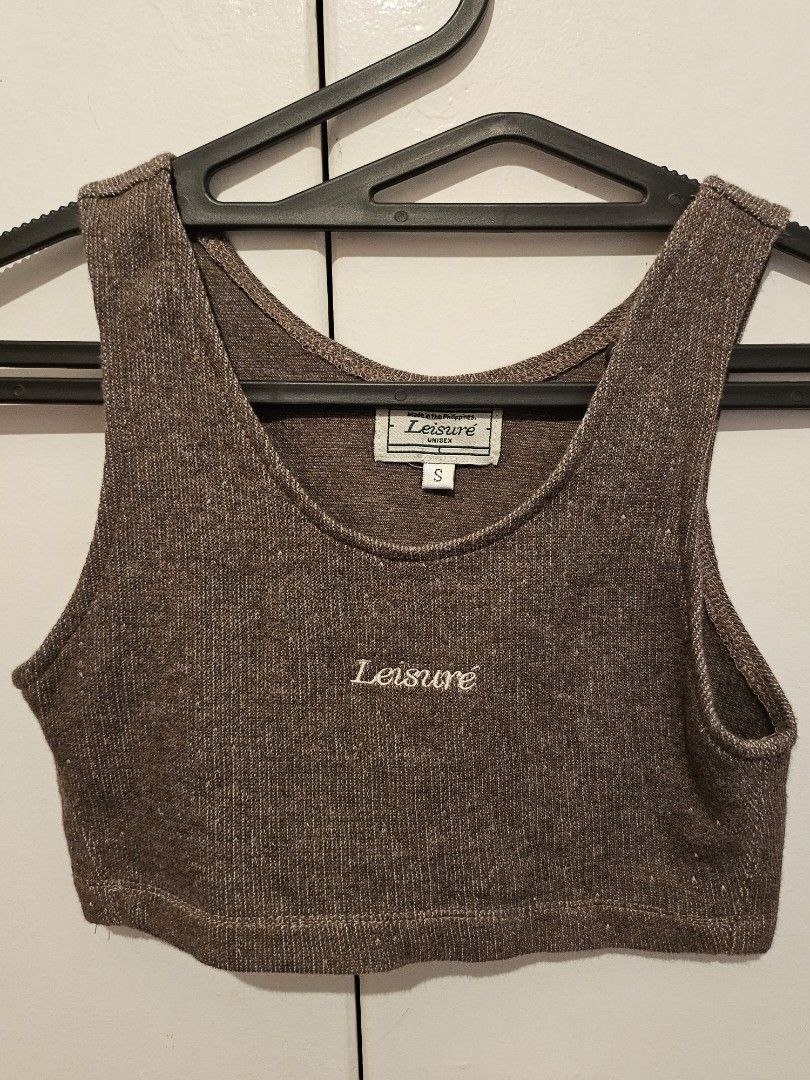 Leisure terry lounge crop top (Category: Undergarments & Loungewear) located in Pasig City. Submitted by yoursforless2 (Listing ID 1325722926, Image 1). Description: got the terry set (with shorts) from another carouseller for P750. only keeping the shorts since this top is too small on me..