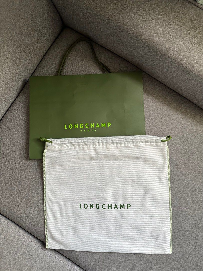 Longchamp Paperbag and Dustbag (Category: Luxury Bags & Wallets) located in Quezon City. Submitted by jwmj_luxury (Listing ID 1325665975, Image 1). Description: 100% Authentic.