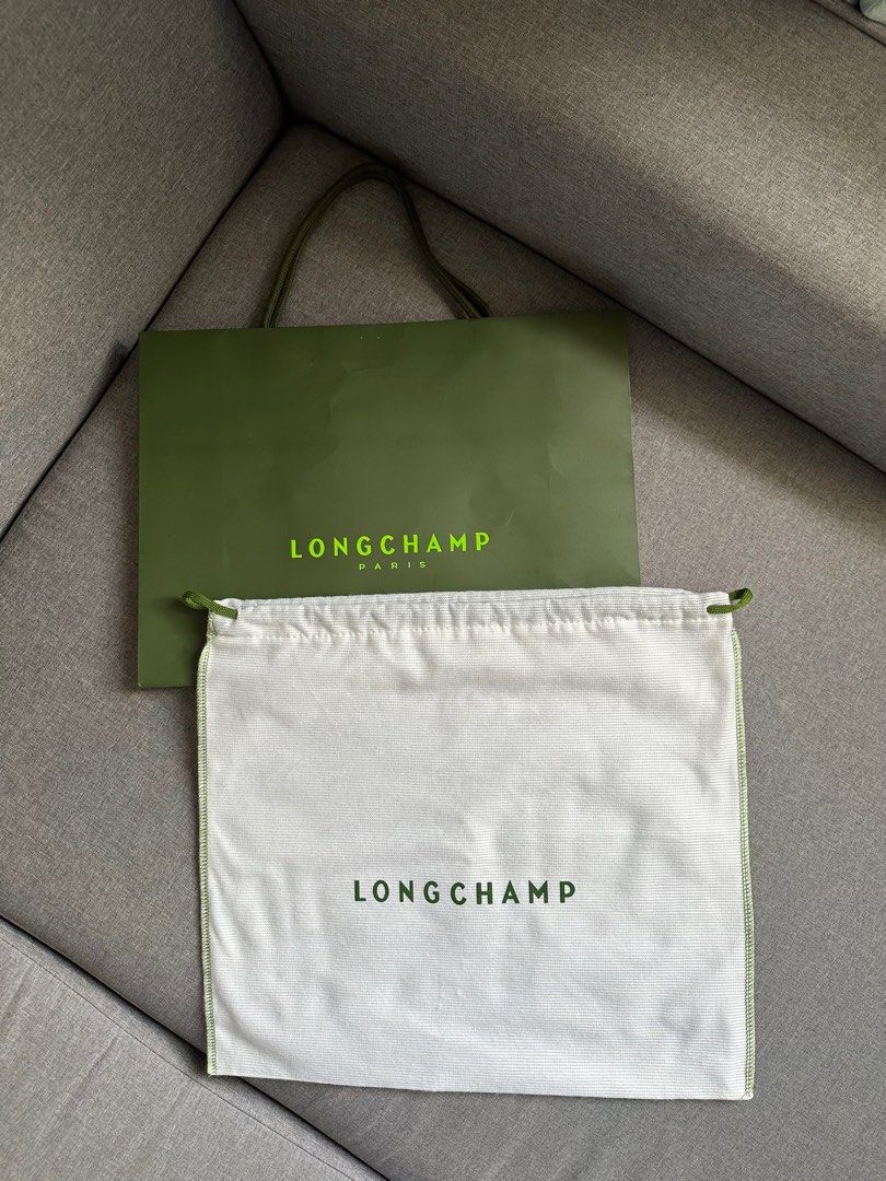 Longchamp Paperbag and Dustbag (Category: Luxury Bags & Wallets) located in Quezon City. Submitted by jwmj_luxury (Listing ID 1325665975, Image 2). Description: 100% Authentic.