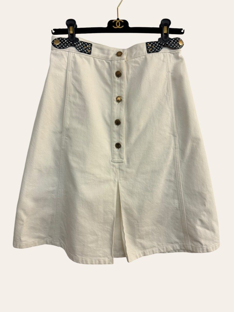 Louis Vuitton Monogram Denim Skirt