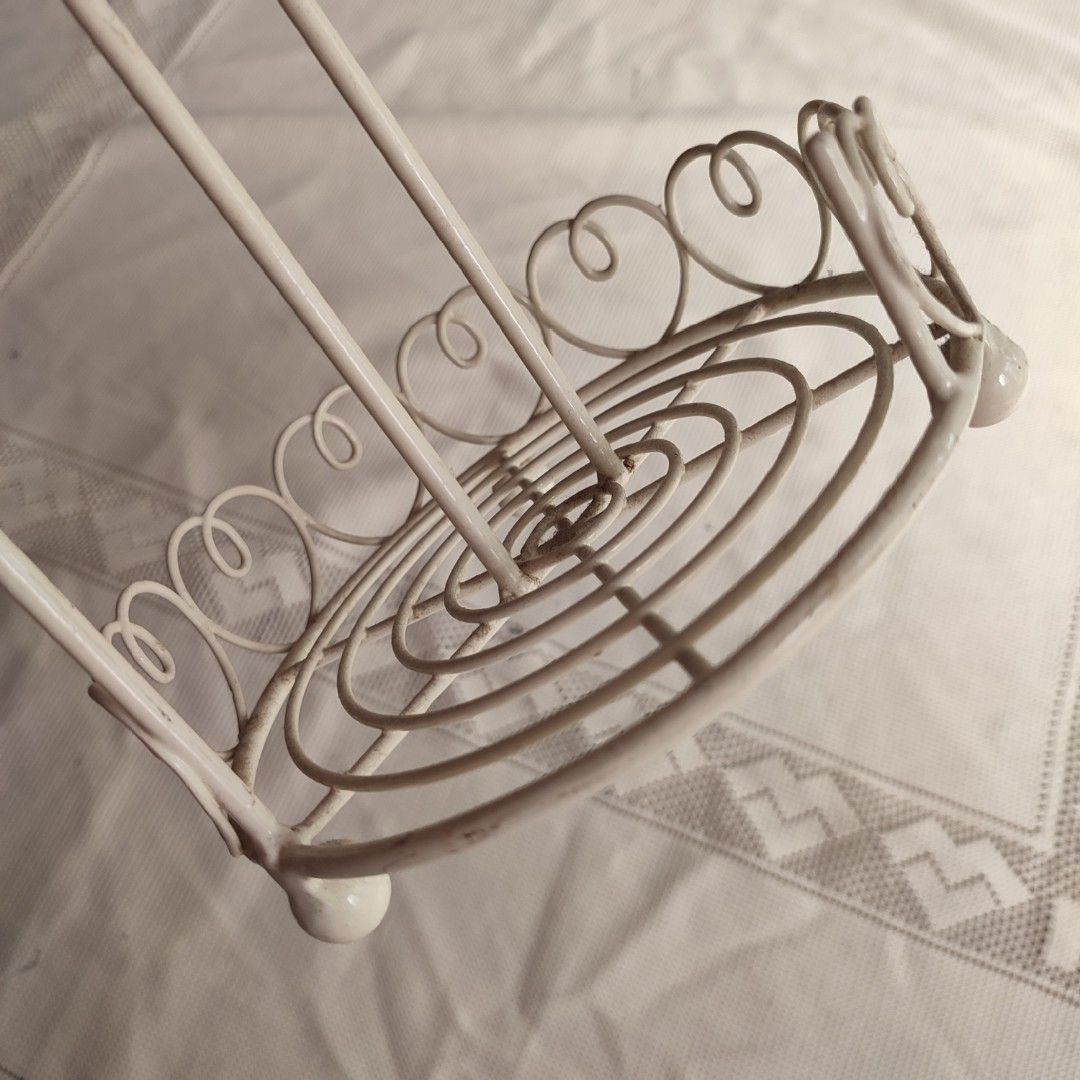 Metal Kitchen Towel Holder (Category: Towels, Napkins & Holders) located in Mandaluyong City. Submitted by lalahhome (Listing ID 1325689628, Image 2). Description: Heart Accent metal kitchen towel holder Cream color Height: 12 inches Base : 6inches Vintage UK items.