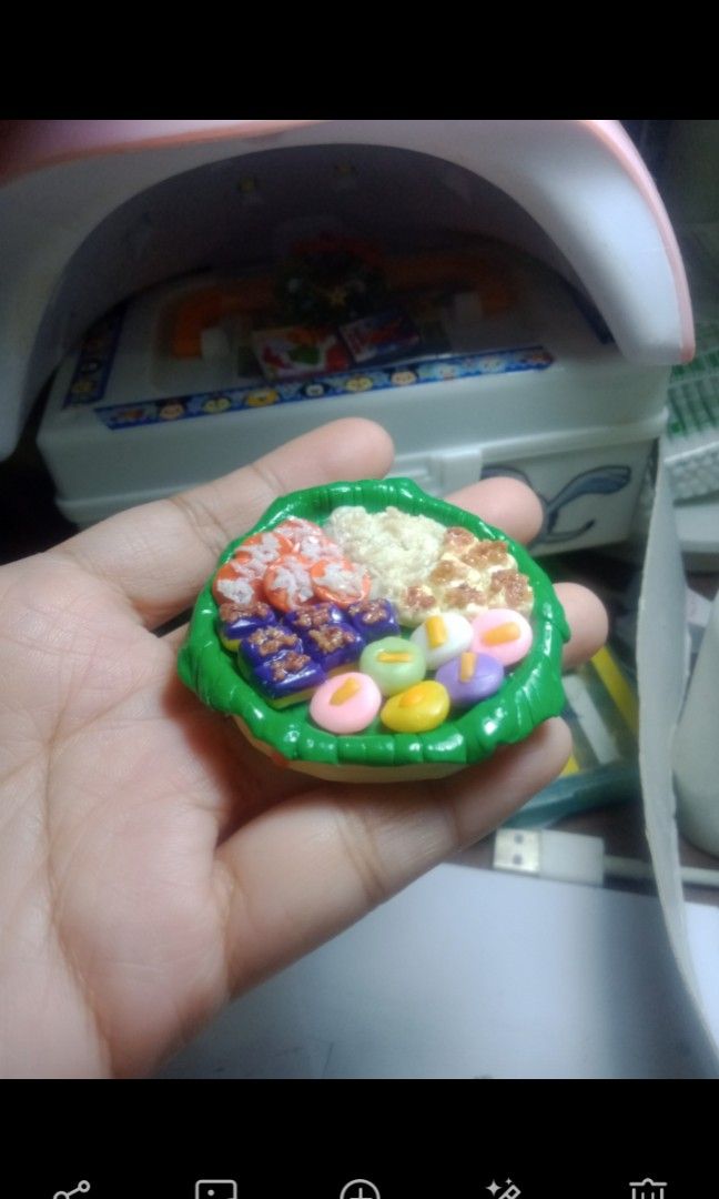 Miniature Kakanin Bilao (Category: Designer & Blind Box Toys) located in Manila. Submitted by jpedrina0727393 (Listing ID 1325634015, Image 2). Description: Miniature Kakanin Bilao Materials made of polymer clay made to order pls allow us to process your order within 2-3 days thank you! shipping via lalamove, jrs, j&t, flash express.